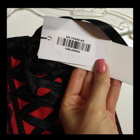 Corset Dress - Red - Picture 2 of 4